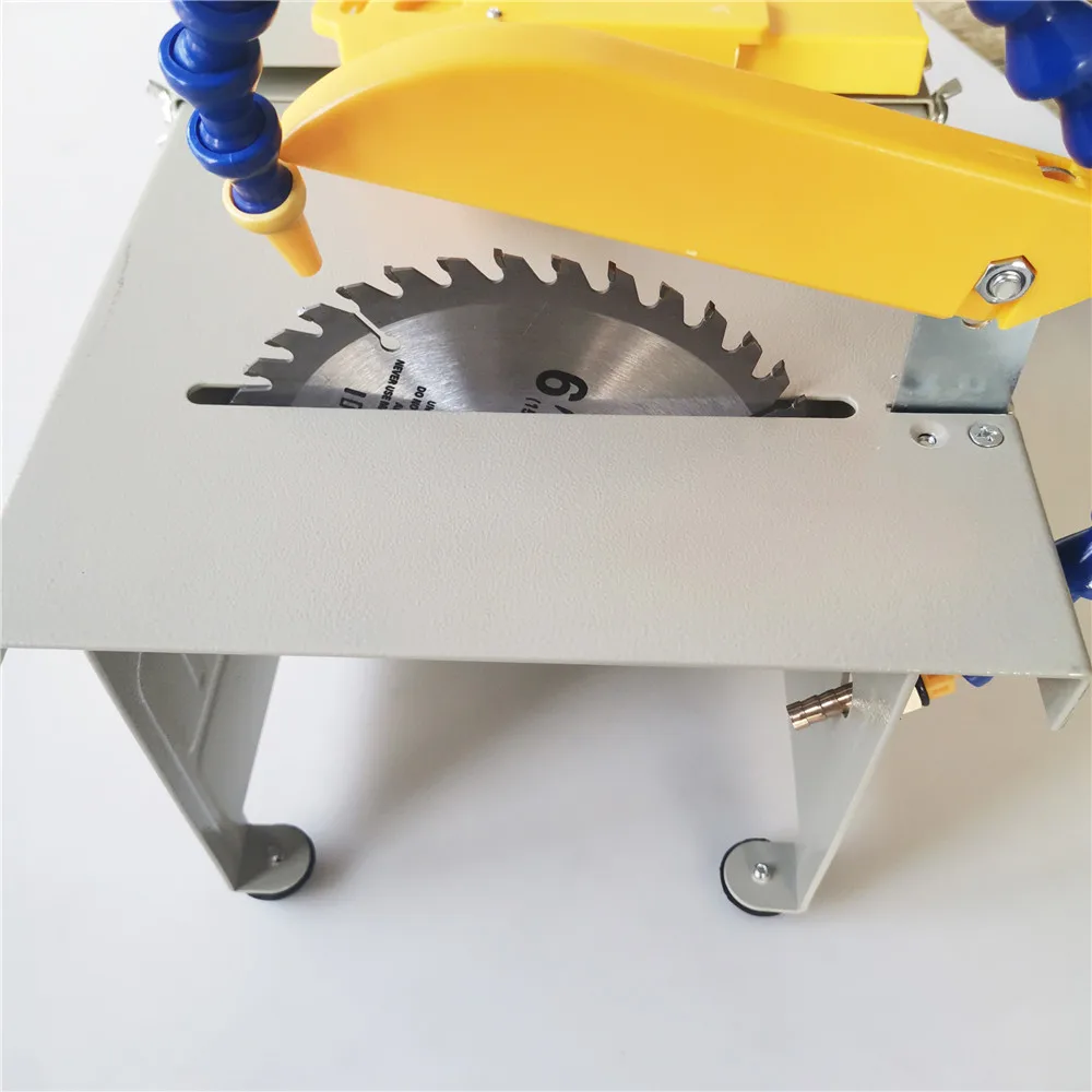 Mini Tavolo Seghe Fatti A Mano La Lavorazione Del Legno FAI DA TE Modello Elettrico Lucidatura di Utensili Da Taglio In Lega di Alluminio Circolare Seghe Lama 8000 rpm 220V
