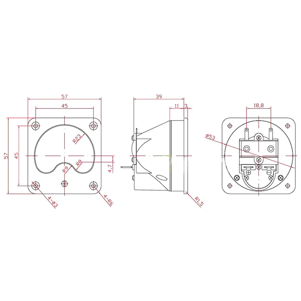 2pcs TR-57 VU Meter + 1pcs Driver Board Level DB meter Amplifier Pre-level level meter Speaker Power meter head with Backlight