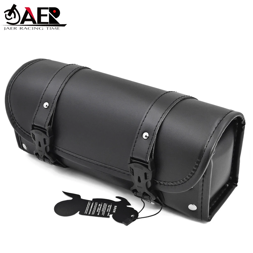 

JAER Motor Saddlebag Side Bag PU Leather Tool Bag Motorbike Saddle Bag for Harley Motorcycle