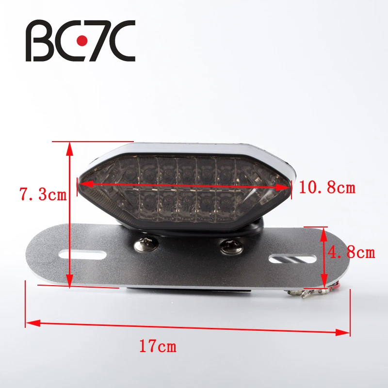 

Motorcycle Brake Taillight Modified Multifunctional LED Turn Signal Lamp For Harley Kawasaki Scooter