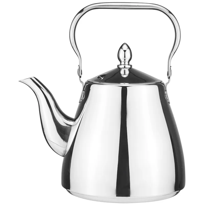 Sanqia High Quality Simple Style Stainless Steel Lift Pot Metal Teapot with Filter Tea Kettle with Strainer Infuser