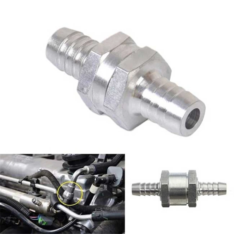 6/8/10/12mm Aluminium Alloy One Way Fuel Non Return Check Valve Petrol Diesel For Car Vacuum Hose Oil Water Pumps