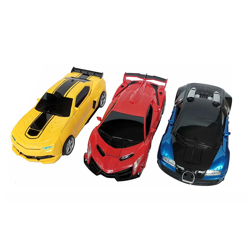 Meninos brinquedo favorito rc transformação carro deformado robô carro modelo brinquedos crianças presente rc carro