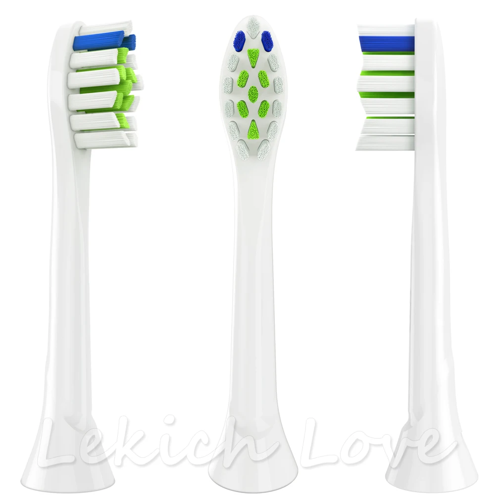 4 Pcs Toothbrush Heads with Protective Covers for Philips Sonicare Brush Heads Fit for 2 Series 3 Series Gum Health DiamondClean