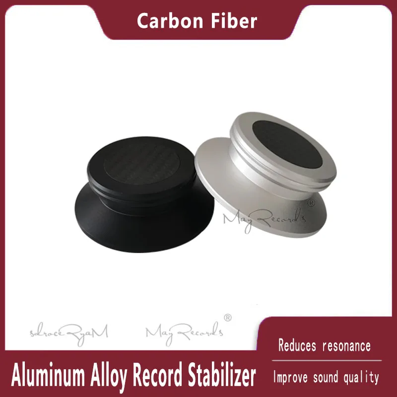 Carbon Fiber Aluminium Alloy Material LP Vinyl Turntables Metal Disc Stabilizer Record Weight