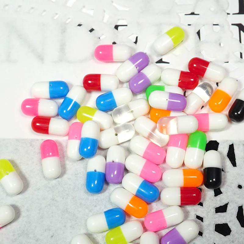 20 niedliche gemischte Pillen aus Kunstharz, DIY-Harzpillen, Heimdekoration, Party-Dekoration, Telefon-Dekoration – Detail 4