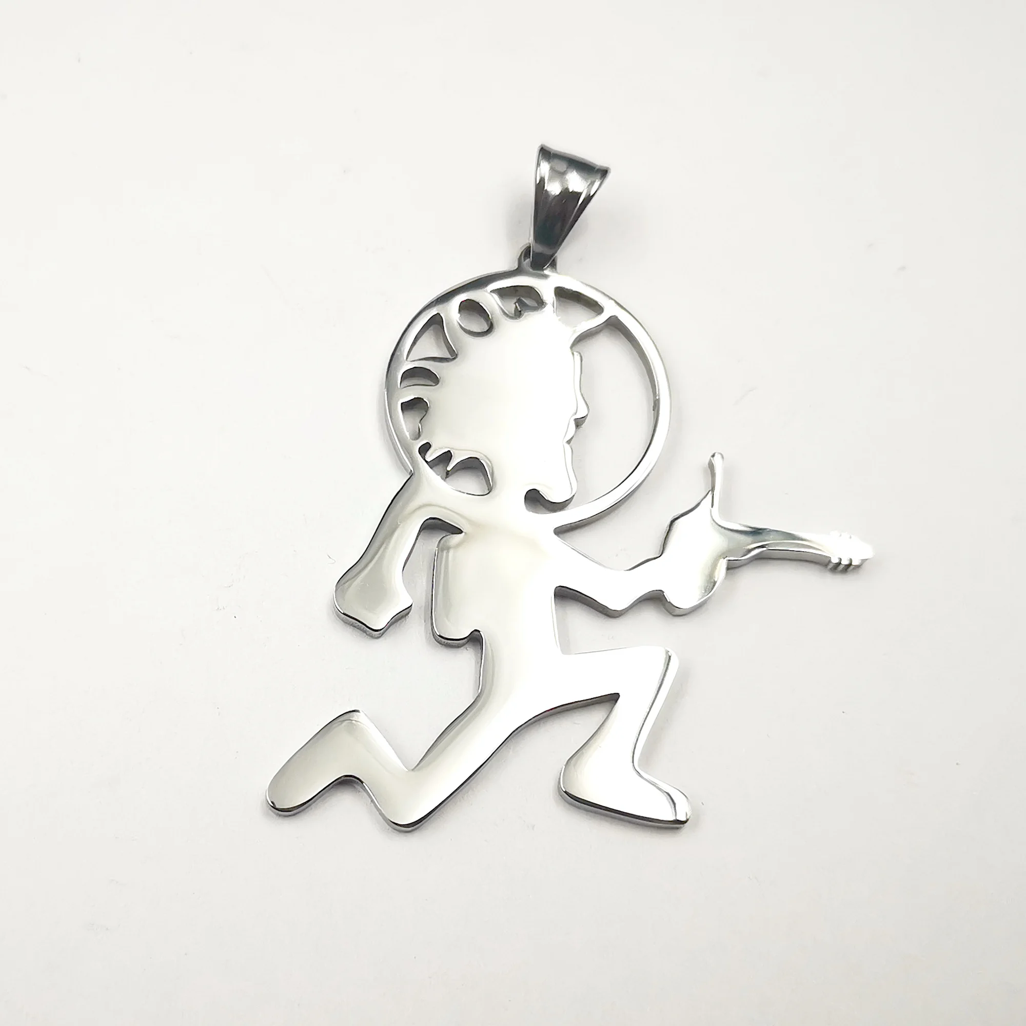 Juggalo Hip HOP ICED Hatchet Man Runner Pendant Charms Stainless Steel Necklace 4mm 24 inch ICP Jewelry