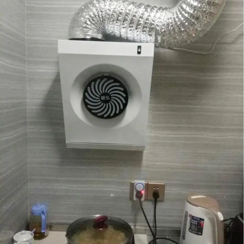 Wall-mounted Exhaust Fan Grease Pump Kitchen Small Side Suction High Suction Easy Installation Range Hood Hoods Kitchen