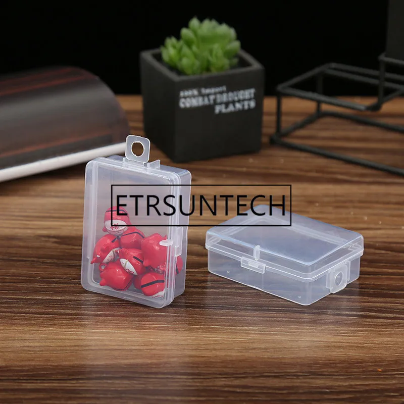 400pcs Transparent Plastic Box Storage Collections Product Fishing Hook Storage Box Mini Case Clear Small Box