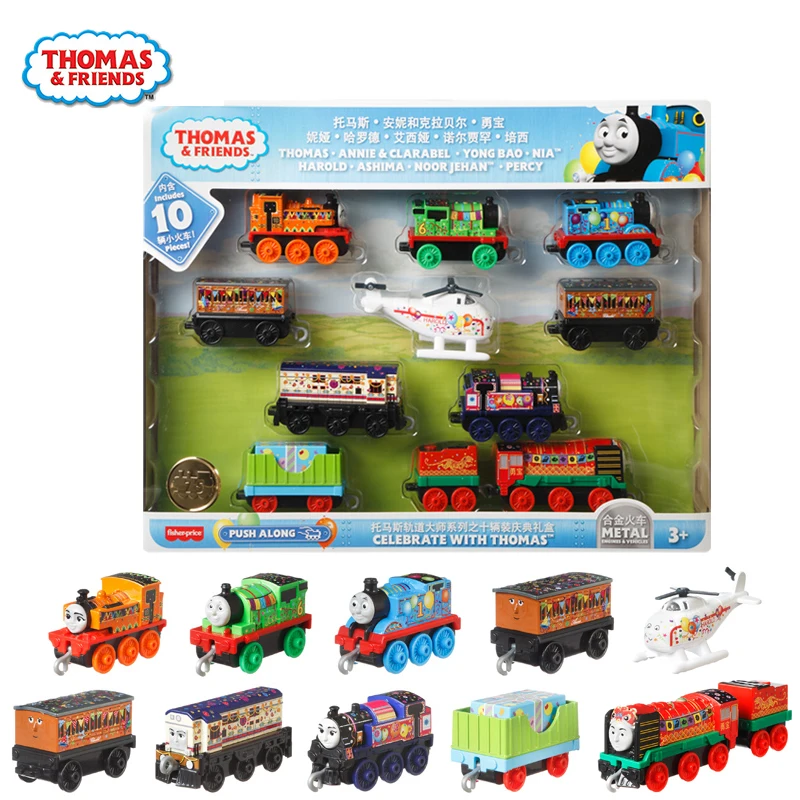 Original Thomas and Friends Track Master Diecast Trains Car Toy Set Classic Thomas Alloy Toys for Boys Orbital Series Gifts Box