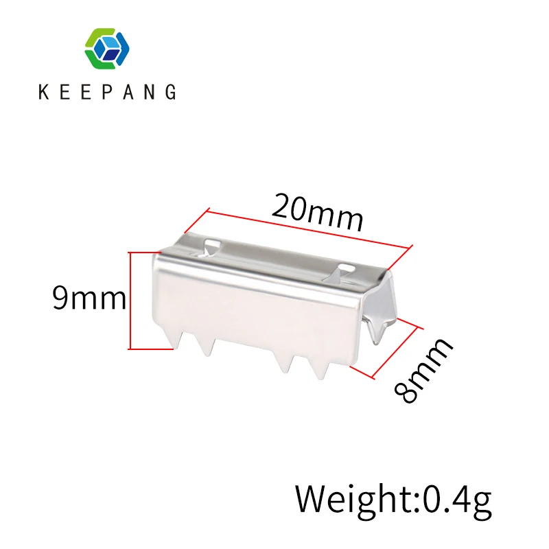 10Pcs 3d Printer Open Riem Clip Open-End Timing Riemen Clip Voor 2GT Riem Distributieriem 6Mm 9Mm Riem Klem Crimp Stijl