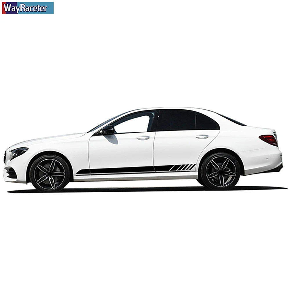 Edition AMG Sport Side Stripe Skirt Sticker Decal For Mercedes Benz E Class W213 S213 E43 E53 E63 AMG A238 C238 E300 Accessories