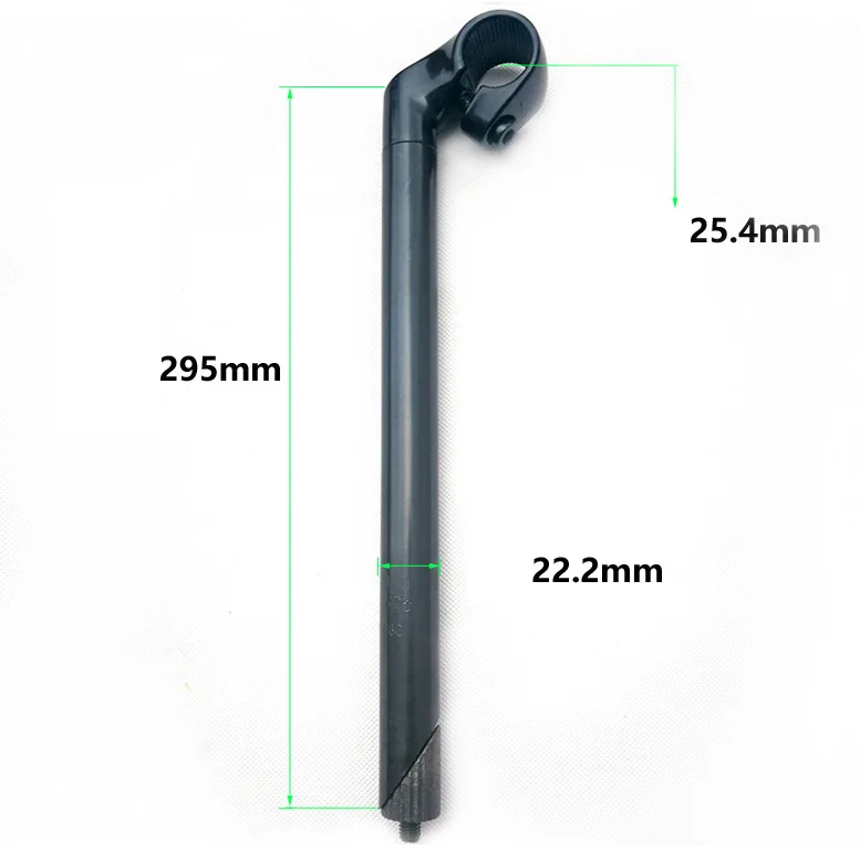 Aluminum Alloy Bike Bicycle Stem 25.4mm Handlebar Stem Riser for 22.2mm Front Fork