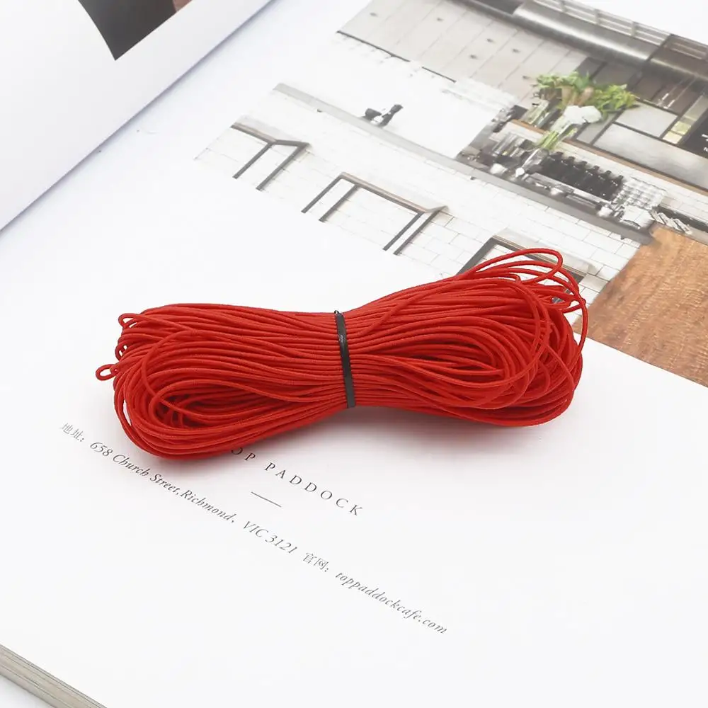 Dia1mm 25 Meters 15 Colors Beading Elastic Stretch Cord Beaded Cord String Strap Rope Bead Thread For Bracelet DIY