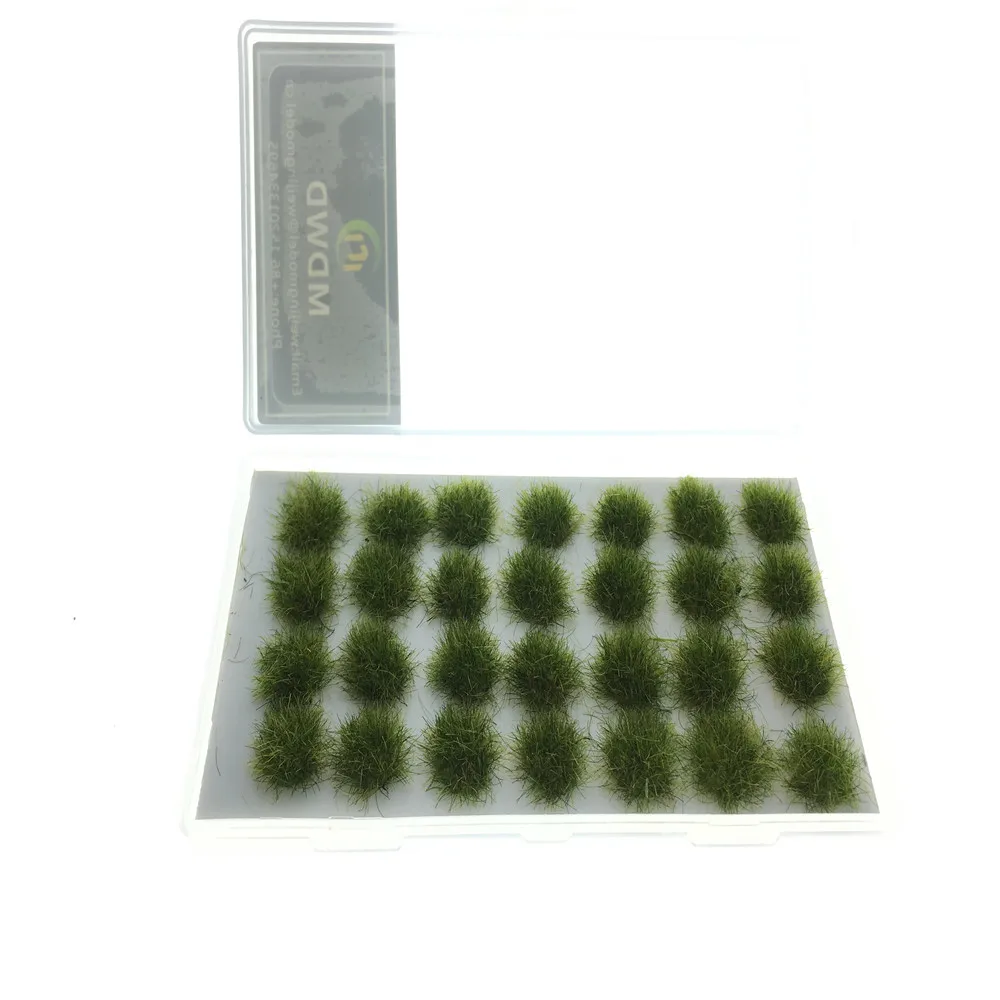 Architecture 5mm Flock 28pcs/box Green Grass For Ho Train Layout Diorama Design Building Materials