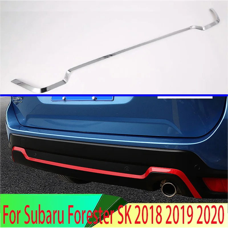 For Subaru Forester SK 2018 2019 2020 Decorate Accessories ABS Rear Bumper Skid Protector Guard Plate accessories Trim