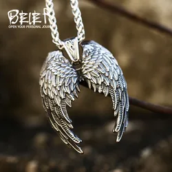 Beier Classic Angel Wings Pendant necklace For Man Stainless Steel Good Detail Fashion Jewelry BP8-776P