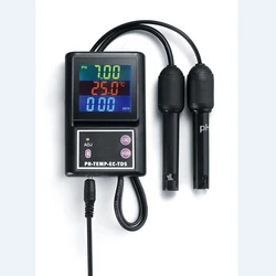 PH-260 Multi-parameter Water Quality Monitor Bluetooth LCD Online PH/TDS/EC/Temperature Meter for Pools Drinking Water Aquariums