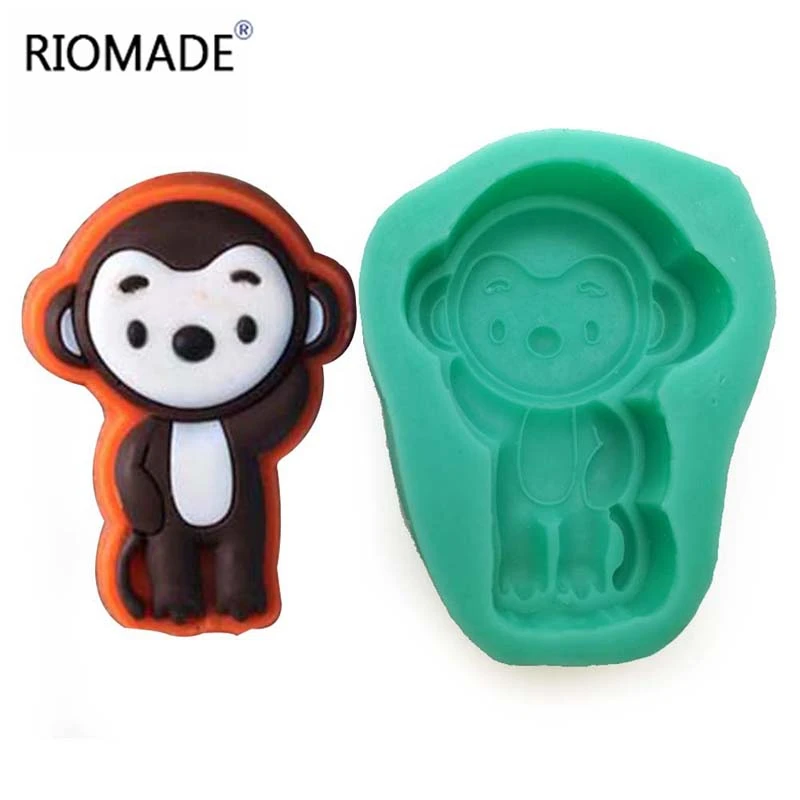 Monkey Silicone Mold Cake Decorating Tools Fondant Molds Tools Jelly Chocolate Cookies Resin Kitchen Baking Mould F0353HZ