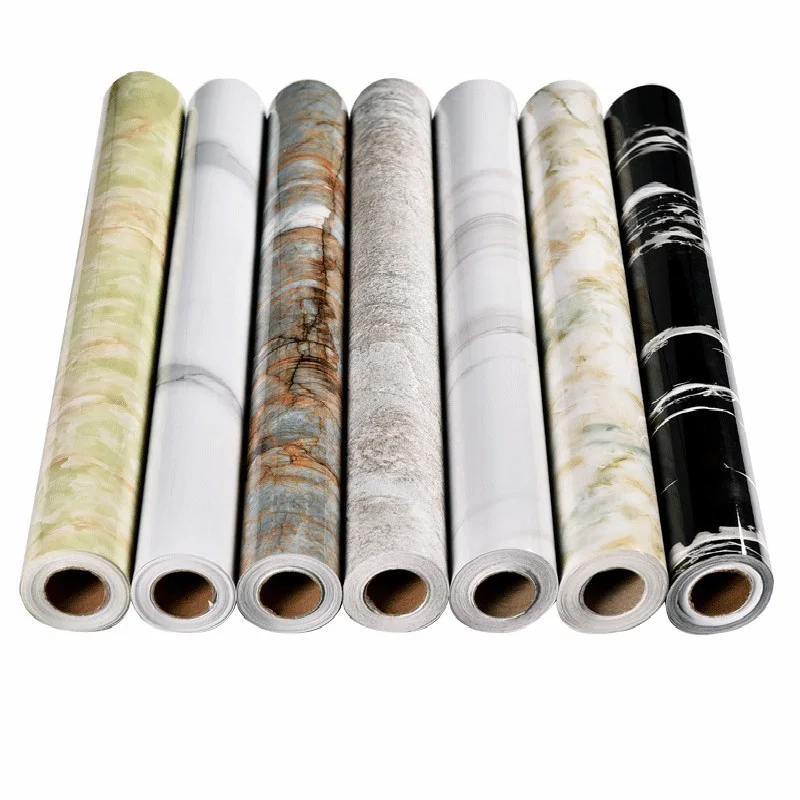 New Style Marble wallpaper kitchen oil wall stickers stove bathroom floor stickers waterproof countertop self-adhesive stickers