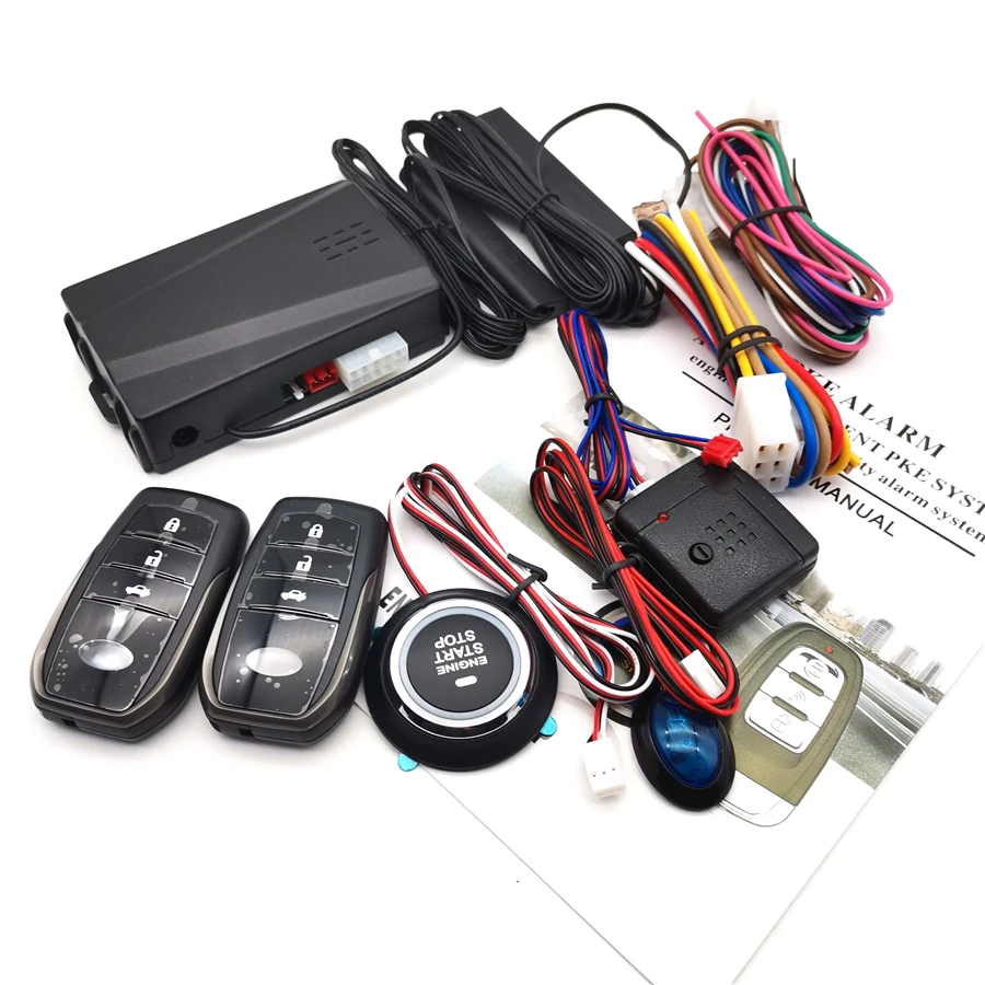 

Universal Car One-button Start System Keyless Entry Engine Start Alarm System