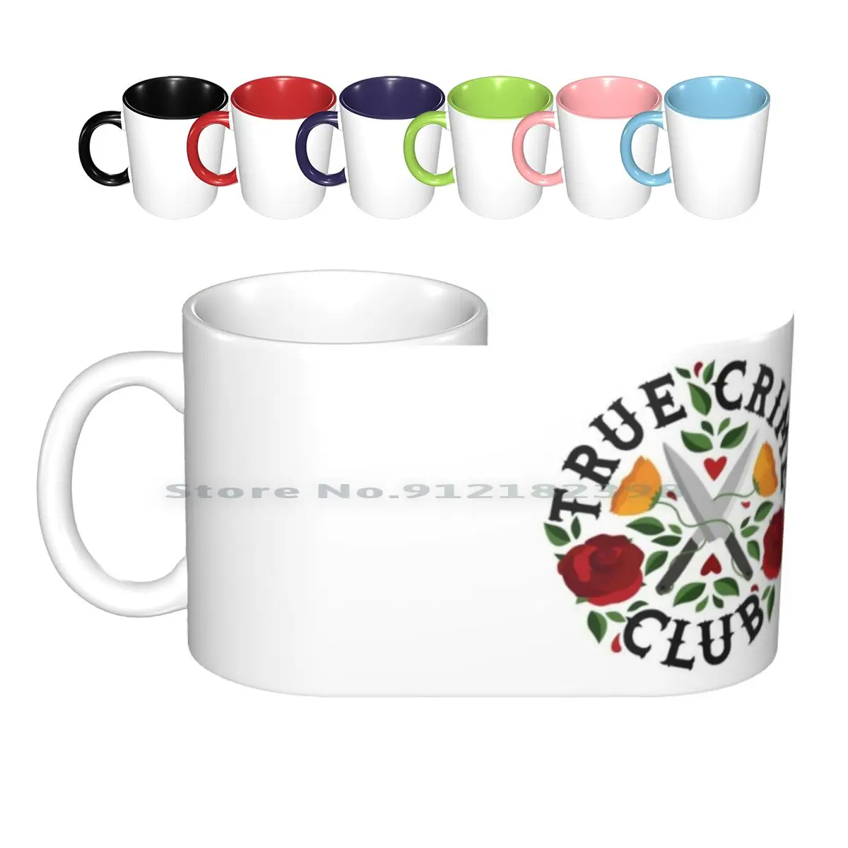 True Crime Club Ceramic Mugs Coffee Cups Milk Tea Mug Tattoo True Crime True Crime Club My Favorite Murder Mfm Ssdgm Serial