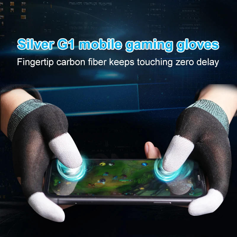 Finger Gloves For Gaming PUBG Mobile Games Touch Screen Finger Cover Sweatproof Breathable Fingertips Cover Gaming Finger Sleeve