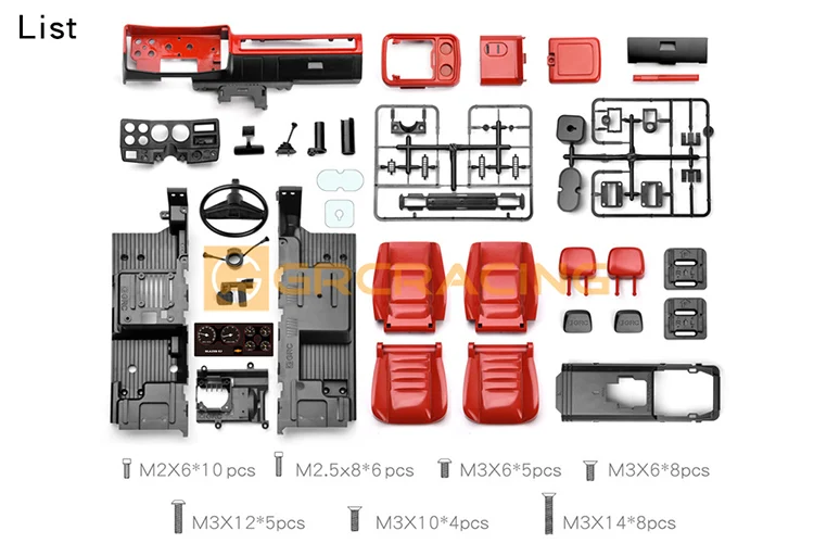 Für 1/10 Rc Auto Traxxas Trx4 K5 Innenraum Pioneer 1979 Simulation Mittelkonsole Sitz Modifikation Teile Grc G161kb – Detail 4