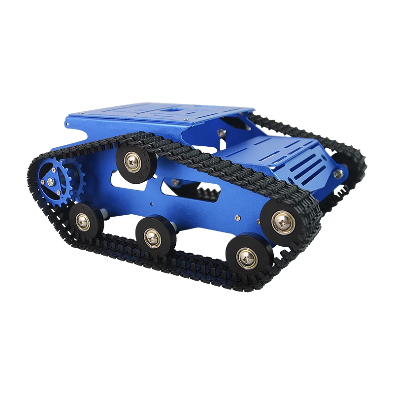 Robot chassis intelligent car large size metal aluminum alloy tracked body DIY