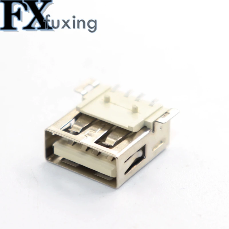 10/20Pcs USB Type A Standard Port Female Solder Jacks Connector PCB Socket USB-A type Female Flat Edge 2.0mm SMD Thermostability
