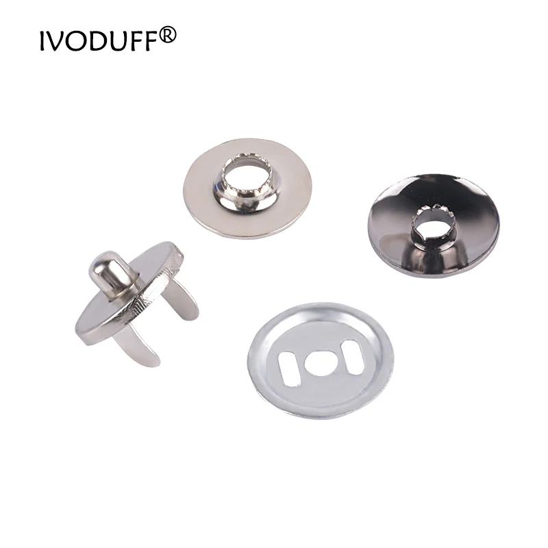 Magnet Snap Button 10 Sets Metal Magnet Buttons Magnetic Rivet Stud Purse Snap Clasps Closure Buckle Fastener for Purse