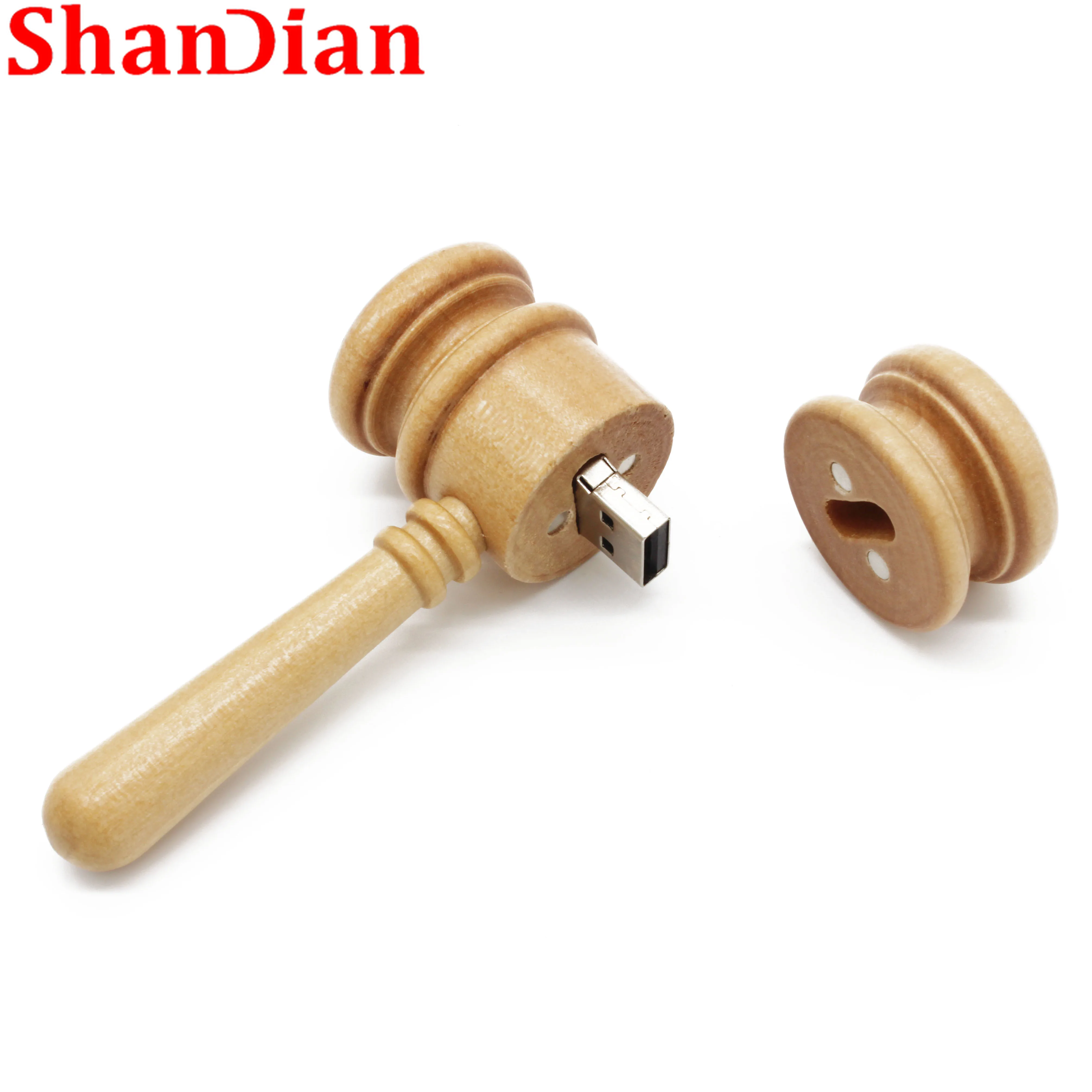 مابل هامر خشبي-محرك أقراص فلاش USB 2.0 ، دعم ذاكرة 4 جيجا بايت 8 جيجا بايت 16 جيجا بايت 32 جيجا بايت 64 جيجا بايت 128 جيجا بايت ، سعة حقيقية 100%