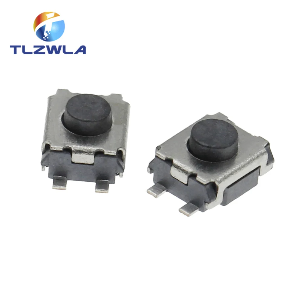 100PCS/LOT 3*4*2 mm SMD Switch 4 Pin Touch Micro Switch Tact Push Button Switches 3x4x2H Mini Buttons