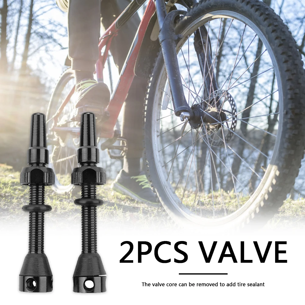 Tire Presta Valve CNC Alloy Stem 40mm Mountain Road Bike Tubeless w/ Cap Biking Portable Dustproof Cycling Parts