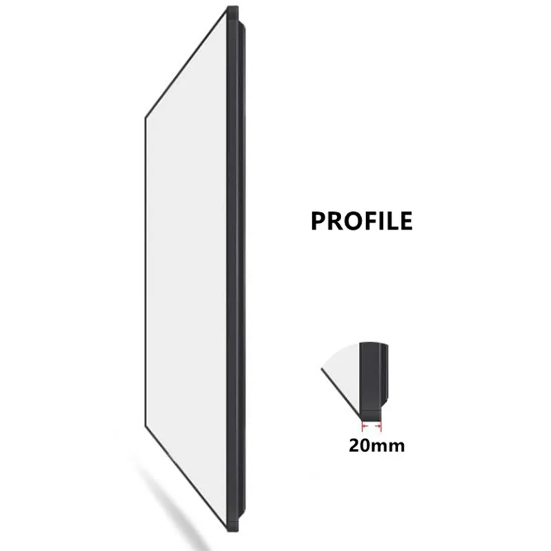 Tkanina akustická řádný transparentní projekci projektor obrazovka s úzký aluminium slitina formulovat pro 4K/3D plný HD domácí theater