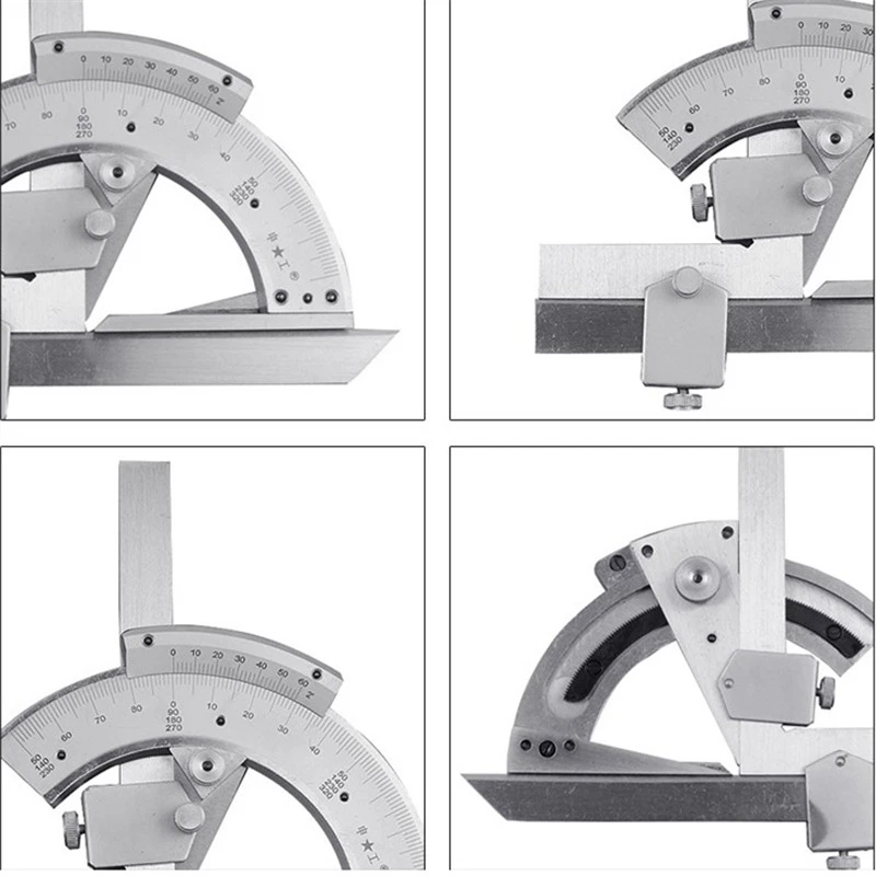 Universal Bevel Protractor 0-320 Degree Accuracy Angle Measuring Finder Ruler Tool Woodworking Measuring Tool with Case