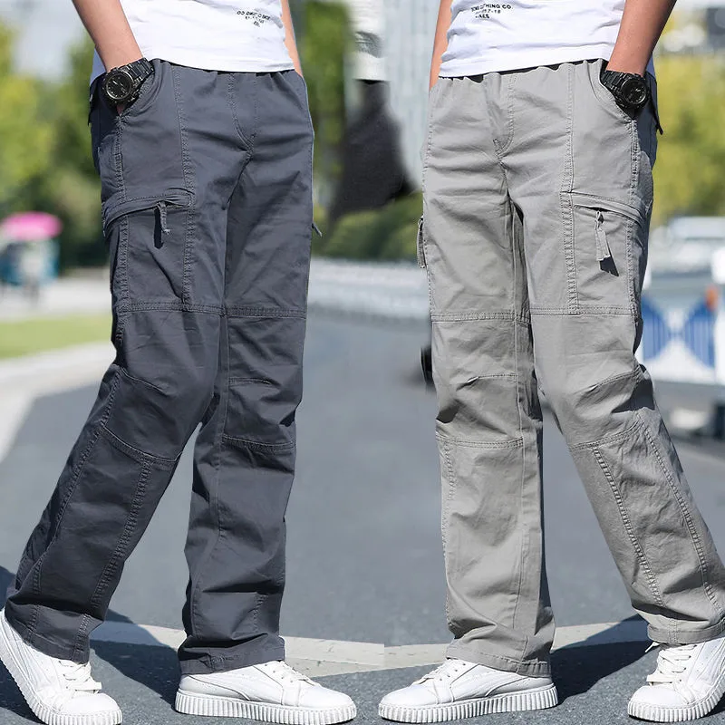 Pantalones de trabajo para Hombre, Pantalón deportivo informal, Cargo, táctico, multibolsillo, talla grande, 6XL