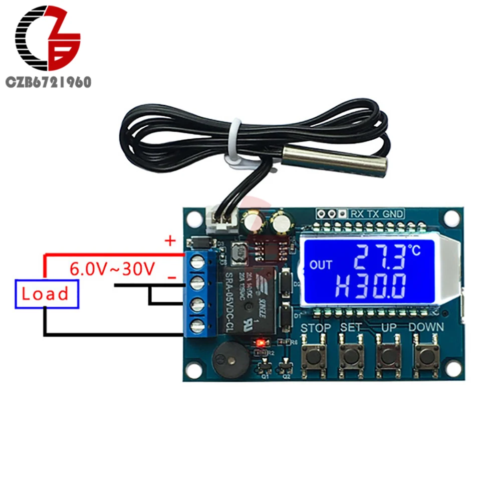 XY-T01 Digital Thermostat Temperature Controller Regulator Refrigerator Incubator Heating Cooling Control Switch LCD Display