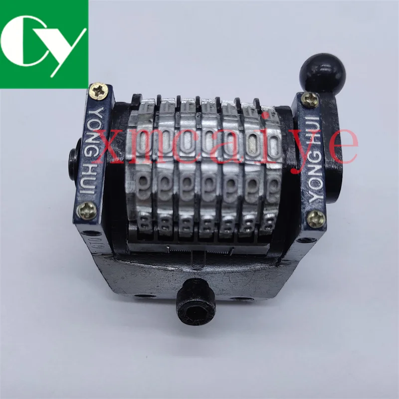 2 PCS No spring GTO 7-digits Numbering Machine Vertical Jump Moth 0987654......