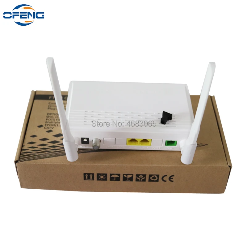 

100% Original New EPON ONU HUR3009ER ONT Modem FTTH Terminal Router sc apc 1GE 1FE catv wifi English optical network unit