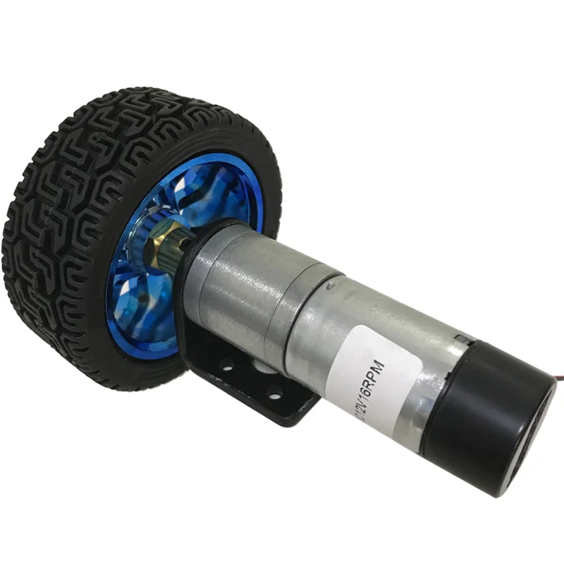 DC Reduction Gear Motor With Hall Encoder And Toy Wheel Kit 6V12V24V  Reversible And  Adjustable Speed DC Motor Kit For Toy Car