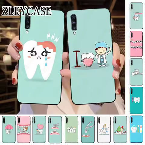 Cute Wisdom Teeth Dentist Tooth Love Clear Case For Samsung A12 A13 A14 A20S A22 A23 A32 A50 A51 A52 A53 A70 A71 A73 5G Cover