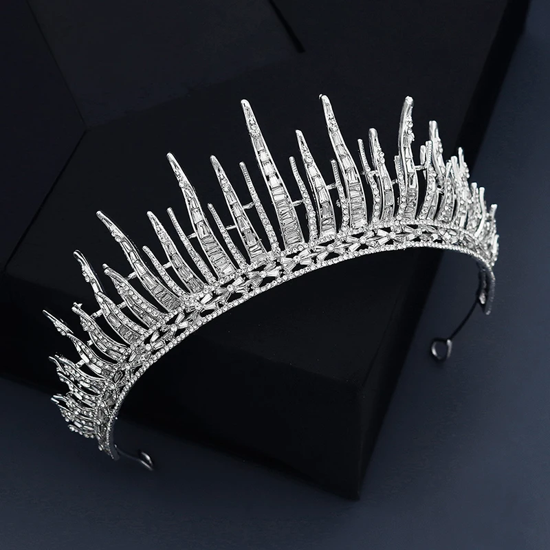 Miallo Rhinestone Hair Crown for Women Hair Jewelry Crystal Gold Color Tiaras and Crowns Party Headpiece Hair Accessories