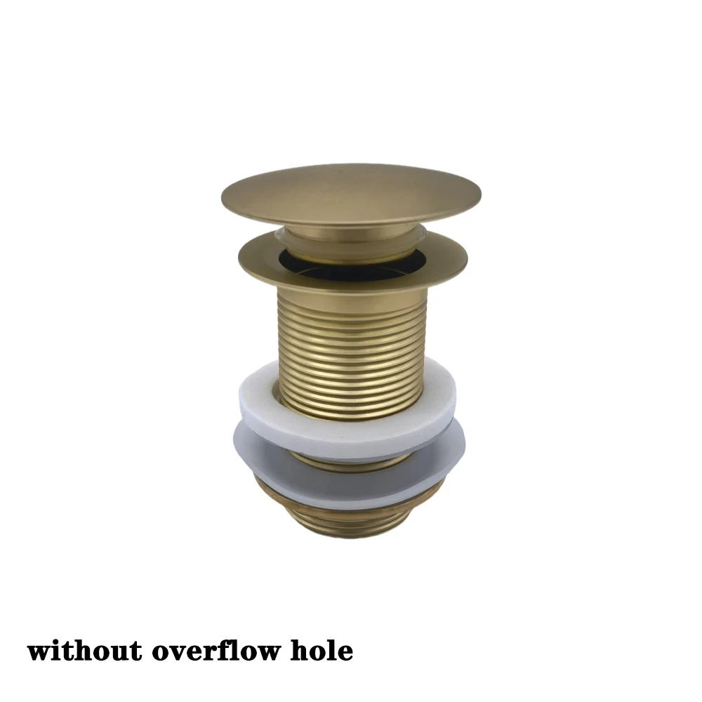 Pop-up afvoerknop badkamer wastafel plug afvoer sifon afvoerstop wastafelkraan accessoire wastafelpijp zwart goud rosé