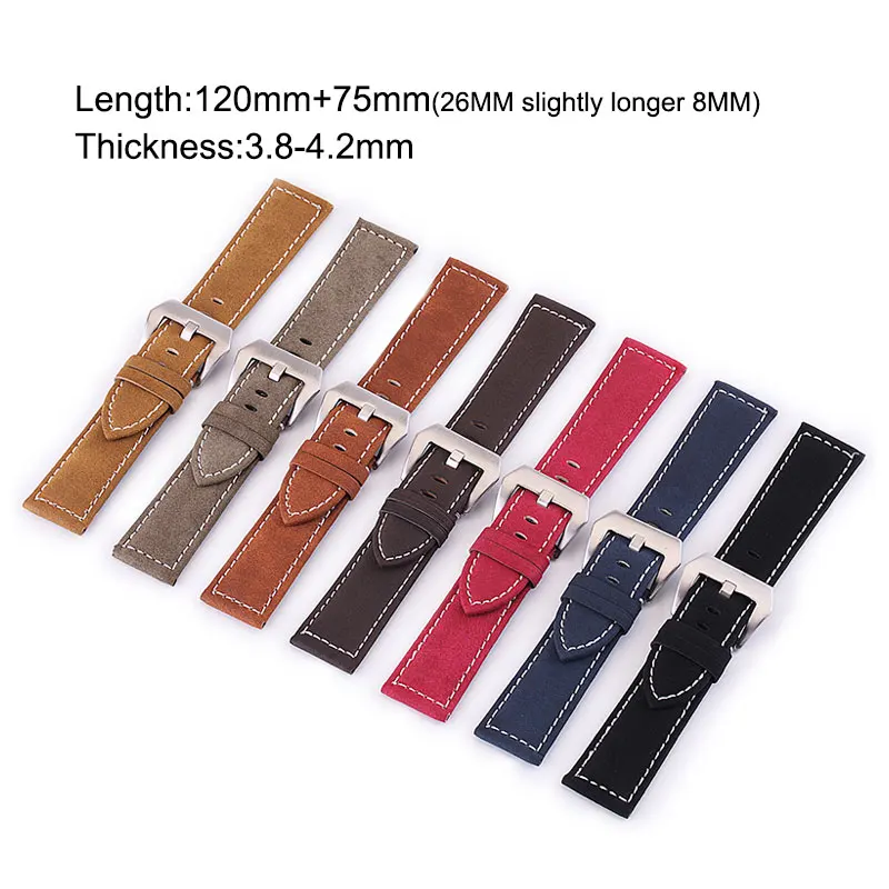 UTHAI P12 18/20/22/24mm Watch Strap Genuine leather Watch Band 18-24mm Watch Accessories High Quality 22mm Leather Watchband