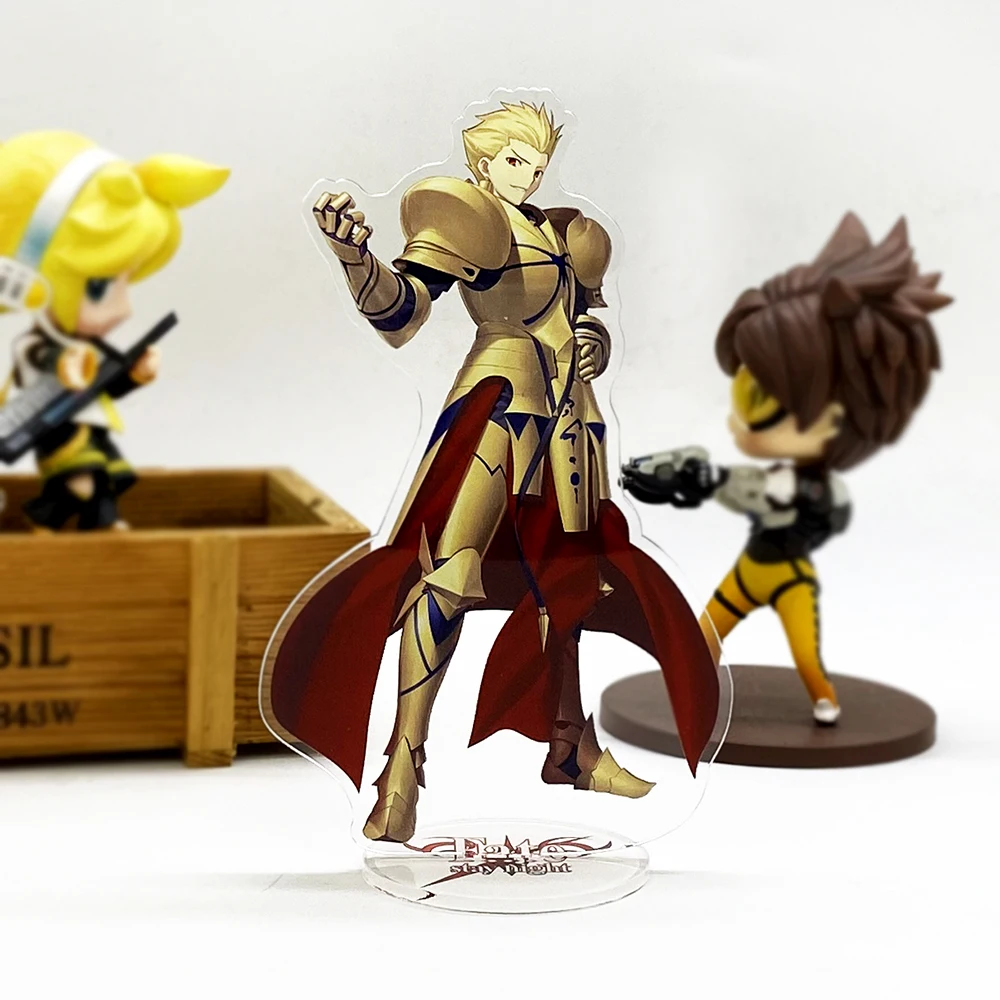 Fate Stay Night Zero Go Archer Gilgamesh HM acrylic stand figure model plate holder cake topper game Japanese