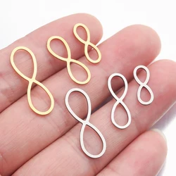 Stainless Steel Infinity Symbol Connectors Number 8 Shape Charm Resin Mold Link Diy Components For Jewelry Bracelet Making