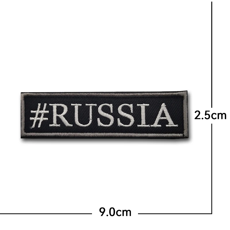 Russian danger warning night running reflective straps Patch Hook Loop Material Reflective luminous Tactical Patch Sticker