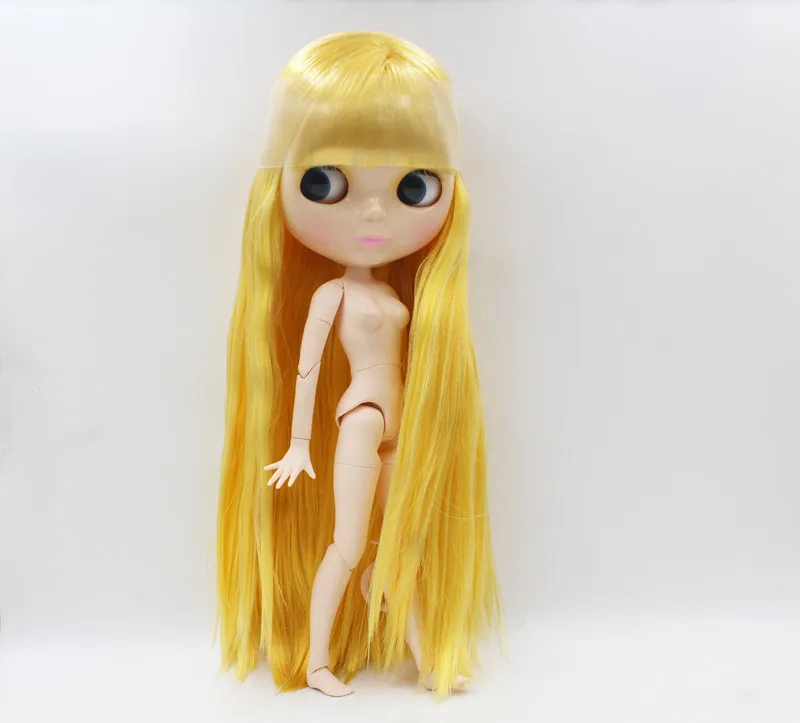 

Free Shipping big discount RBL-858J DIY Nude Blyth doll birthday gift for girl 4color big eye doll with beautiful Hair cute toy