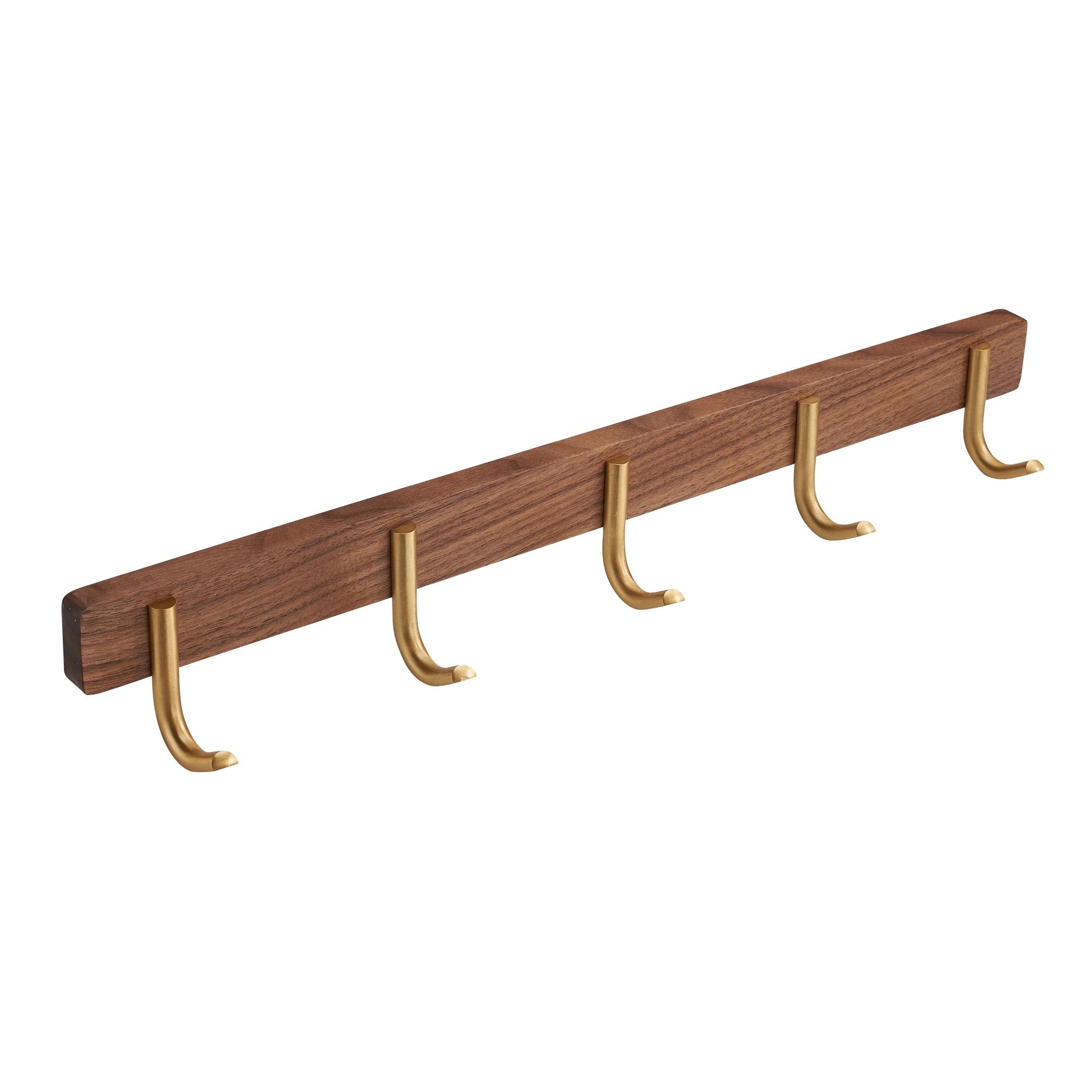 SARIHOSY Wall Hooks Coat Rack Walnut Wood Wall Mounted Storage Towel Hook for Kitchen Bathroom Accessories Home Decoration Hook